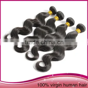 Best Selling 7Q Quality Brazilian Human Hair, Natural Color Body Wave Hair Weaving thumbnail-2