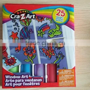5 Colors Window Paint With Sheet of Designs thumbnail-1