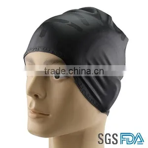 Professional Manufacturer High Quality Silastic Elastic Swimming Cap Humanized Design Innovative Swim Caps thumbnail-3