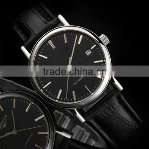2015 Popular Leather Mens Stainless Steel Mechanical Factory Watches thumbnail-1
