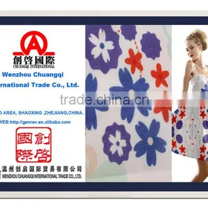 Textiles Digital Printing on Fabric Knit 100% Cotton for Ladies Long Dresses thumbnail-1
