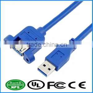 USB3.0 Cable AM To AF Extension Cable With Screw Male To Female Mountable Datawire thumbnail-1