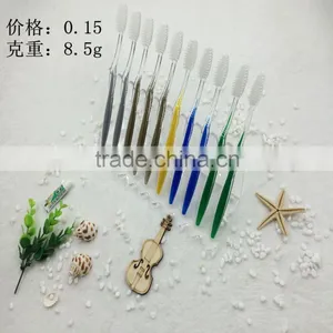 Hotel Disposable Toothbrush OEM Adult Toothbrush Colorful Plastic Toothbrush thumbnail-1