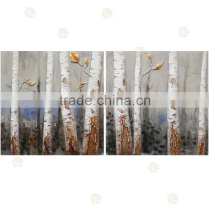Hand Made Sculpture Relief Crafts Tree Oil Painting thumbnail-1