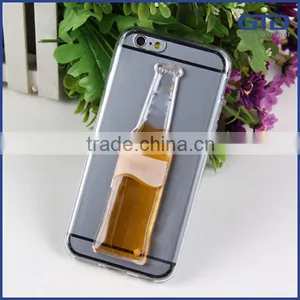 [GGIT] for IPhone 6s Cute 3D Liquid Beer Bottle Mobile Phone Cover Case thumbnail-2