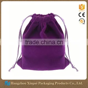 Custom Logo Embossed Drawstring Velvet Jewelry Pouch thumbnail-1