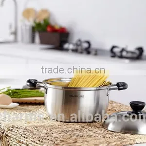 LFGB Food Grade Cookware Stainless Steel Sauce Pot thumbnail-3