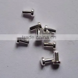 Silver Alloy Contact Button thumbnail-1