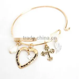 >>NEW SW16606 Promotion Charm Bracelet Heart Cross Bracelet/ thumbnail-4