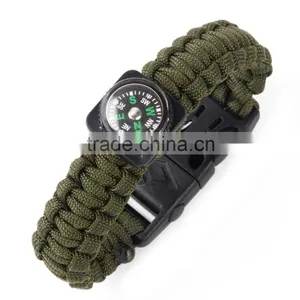 2016 Hot Custom Paracord Bracelet Woven Bracelet With Compass thumbnail-5