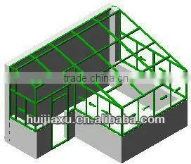 Conservatory Prices Glass Garden House, Safety Aluminum Glass Structure House thumbnail-1