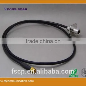 LMR200 Cable Assembly With N Female Flange Clamp to SMA Male Crimp Connector thumbnail-1