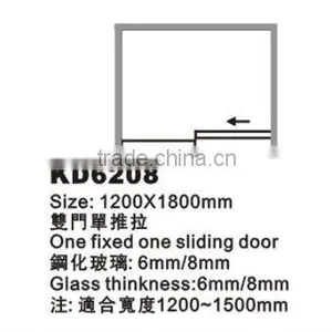 Aluminium Sliding Shower Door (KD6208) thumbnail-2