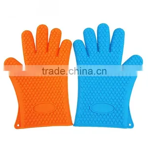 Silicone BBQ Grill Oven Gloves thumbnail-2