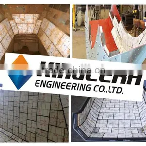 Mining Processing Hopper Bins Chute Alumina Ceramic Rubber Liner thumbnail-5