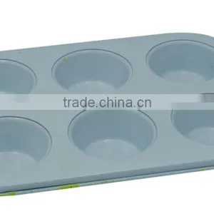 Non-stick Cake Pans of Muffin Pan With 6 Cups of Backware Ceramic thumbnail-1