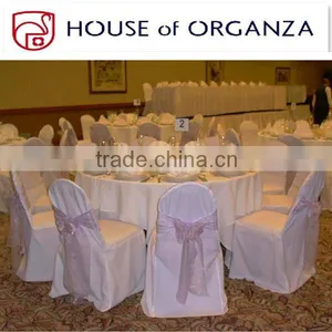 White Wedding Decoration Chair Cover thumbnail-1