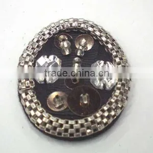 Acrylic Stones Fabric Costume Brooch thumbnail-1