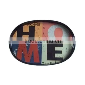 Custom Plastic Oval Serving Tray With Handle thumbnail-1