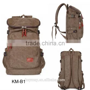 China Hot Sale Factory Price OEM Designer Canvas Camping Custom Backpack thumbnail-1