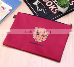 Custom Printing Polyester A4 Document Bag With Zipper Made in China thumbnail-4