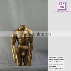 Fashion Store Male Half Body Fitting Mannequin Without Head or With Head thumbnail-1