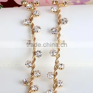 Bling Bling Fashion Latest Fancy Rhinestone Cup Chian For Garments,bags,shoes Decorations YSC15 thumbnail-2