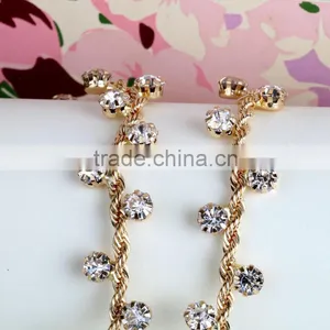 Bling Bling Fashion Latest Fancy Rhinestone Cup Chian For Garments,bags,shoes Decorations YSC15 thumbnail-3