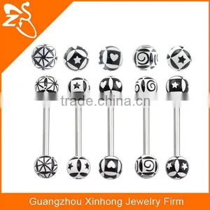 Wholesale Fashion Straight Tongue Ring Piercing Tongue Ring Jewelry for Young Ladies thumbnail-3
