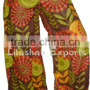 Cotton Trousers Printed Cotton Harem Pant Cotton Print Harem Trouser Plazzo Pants thumbnail-1