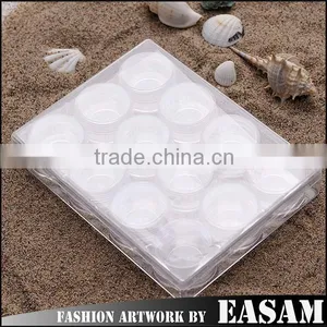 Easam Hot 2015 5g Nail Art Jar Set,5g Nail Plastic Box Quality Choice thumbnail-1