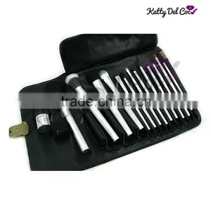 Hottest 14PCS Silver Makeup Brush Shaving Brush Powder Brush Goat Hair Supplier's Choice thumbnail-2
