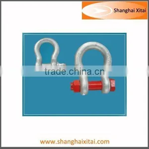 Adjustable Hot Dipped Screw Pin and Anchor Bolt Bow Shackle thumbnail-1