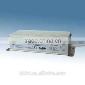 Swithing Power Supply IP67 Input 100~240VAC 60Hz Output 12VDC 60W PF>0.9 thumbnail-1