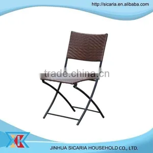 Portable Folding Wicker Chair for Cafe thumbnail-1