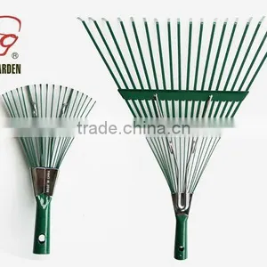 18 Teeth Green Colour Garden Grass Rake thumbnail-1
