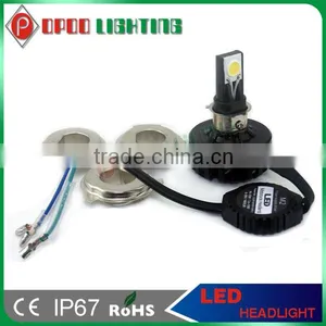 Hotsale DC 6-36V 15w 1650 Lumen H4 H6 H7 COB Motorcycle Led Headlight thumbnail-3