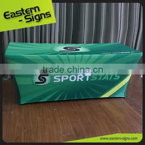 Trade Show Advertising Transfer Printing Polyester Printed Table Cloth Factory thumbnail-5