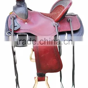 New Horse Western Pleasure Saddle Premium Quality WS131 thumbnail-1