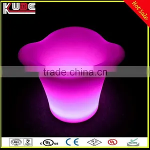 RGB Light Colors Changing PE Plastic Material LED Ice Bucket For Bar Party Used thumbnail-4
