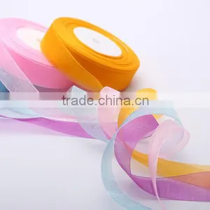 Color Silk Ribbon, Organza Ribbon For Gift thumbnail-1