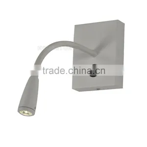 White Painted Gooseneck Hotel Bedside Led Reading Light,Hotel Bedside Led Reading Light,Bedside Led Reading Light WL1078 thumbnail-1
