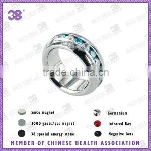 Charming Egyptian Wedding Rings With Colored Zircons+FIR thumbnail-1