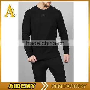 High Quality Spring Casual Plain Long Sleeve 100% Cotton Jersey Mens Bulk Hoodies thumbnail-1