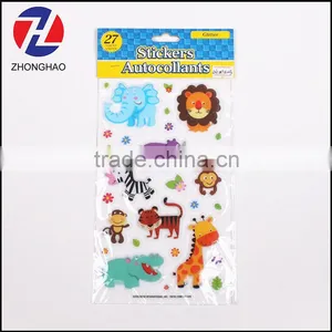 Promotional Wholesale Custom Different Animals Puffy Sticker thumbnail-1