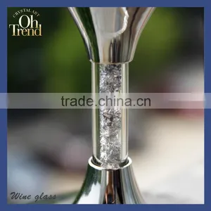 Custom Wholesale Creative Fashion Personality Silver Wine Glass Silverware Drinking for Party Wendding thumbnail-2