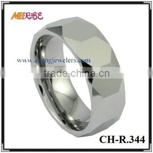 Faceted Tungsten Ring Freemason Rings Tungsten thumbnail-1