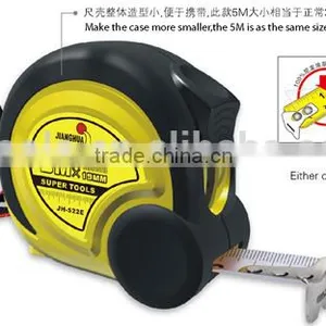 Rubber Coated Round Steel Tape Measure Best Selling 16ft Emboseed Measuring Tape With Double Side Tape thumbnail-3