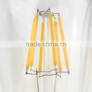 Dimmable ST64 LED Bulb 4W 6W E26/E27 Filament Light Bulb 110V/220V Retro Transparent Glass Led Light Bulb thumbnail-5