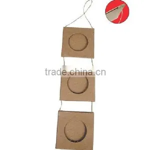 Mini Paper Mache Linked Frames - Circle Cardboard Photo Frames thumbnail-1